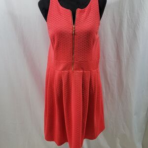Jessica Simpson Orange Cutout Textured‎ Dress Size 14. #164